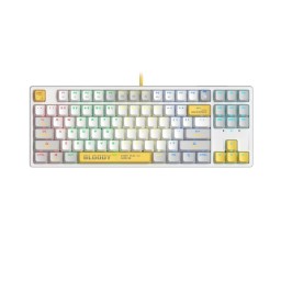 კლავიატურა: A4Tech Bloody S87 RGB Mechanical Red Plus Switch Keyboard Energy White-JUSTSHOP.GE-ზე