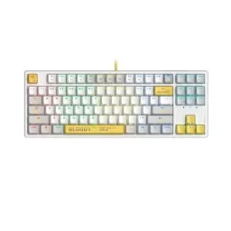 კლავიატურა: A4Tech Bloody S87 RGB Mechanical Red Plus Switch Keyboard Energy White-JUSTSHOP.GE-ზე