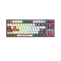 კლავიატურა: A4Tech Bloody WS87 Dual-Core Wireless Mechanical Keyboard Pixels Red-JUSTSHOP.GE-ზე