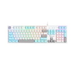 კლავიატურა: A4Tech Bloody S520N Mechanical BLMS Blue Switch RGB Gaming Keyboard Icy White-JUSTSHOP.GE-ზე