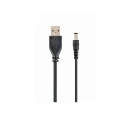 კაბელი: Gembird CC-USB-AMP35-6 USB AM to 3.5 mm power plug cable 1.8m Black-JUSTSHOP.GE-ზე