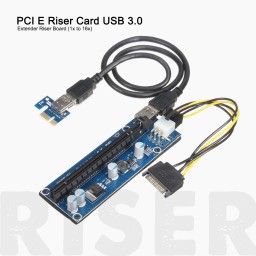 რეიზერი PCI-E PCI Express 1X to 16X USB3.0 PCIE164P-N03 VER 006C-JUSTSHOP.GE-ზე