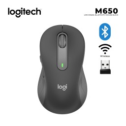 BLUETOOTH WIRELESS მაუსი LOGITECH M650 L910-006253 (M Size) BLACK