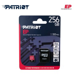 მეხსიერების ბარათი PATRIOT PEF256GEP31MCX 256GB EP SERIES MICRO SDXC V30