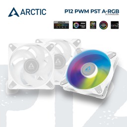 ქეისის ქულერი ARCTIC P12 PWM PST A-RGB ACFAN00258A WHITE