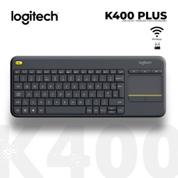 WIRELESS კლავიატურა LOGITECH K400 Plus L920-007147 BLACK
