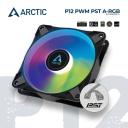 ქეისის ქულერი ARCTIC P12 PWM PST A-RGB ACFAN00231A BLACK