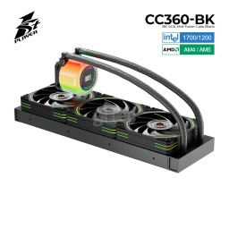 თხევადი გაგრილების სისტემა 1STPLAYER CC CC360-BK A-RGB BLACK