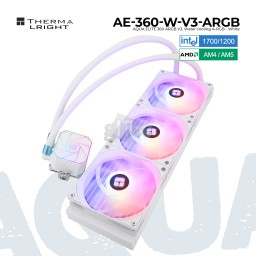 თხევადი გაგრილების სისტემა THERMALRIGHT AQUA ELITE 360 WHITE ARGB V3
