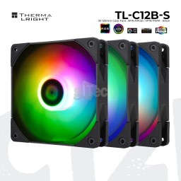 ქეისის ქულერი THERMALRIGHT TL-C12B-S A-RGB BLACK