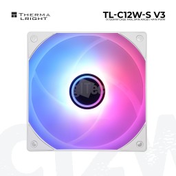 ქეისის ქულერი THERMALRIGHT TL-C12W-S V3 A-RGB PWM WHITE