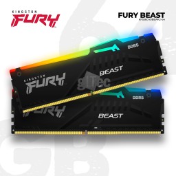 მეხსიერება Kingston FURY Beast RGB KF556C40BBAK2-64 64GB DDR5 5600MHz SDRAM-JUSTSHOP.GE-ზე