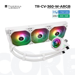 თხევადი გაგრილების სისტემა THERMALRIGHT CORE VISION 360 WHITE ARGB TR-CV-360-W-ARGB