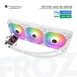 თხევადი გაგრილების სისტემა THERMALRIGHT FROZEN WARFRAME 420 WHITE ARGB TR-FW-420-W-ARGB