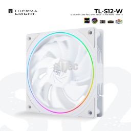 ქეისის ქულერი THERMALRIGHT TL-S12-W A-RGB Bulk WHITE