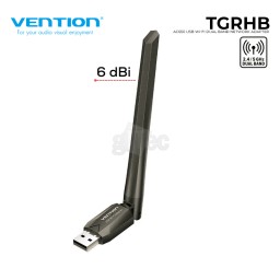 VENTION KDTB0 AC650 USB Wi-Fi Dual Band Network Adapter With High Gain Antenna-JUSTSHOP.GE-ზე