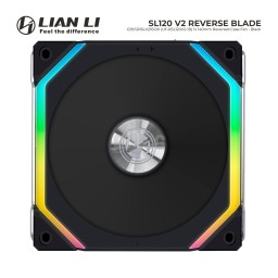 ქეისი ქულერი Lian Li UNI FAN SL120 V2 REVERSE BLADE G99.12RSLV21B.00 BLACK