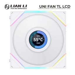 ქეისის ქულერი LIAN LI UNI FAN TL LCD G99.12TLLCD1W.00 White