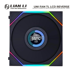 ქეისის ქულერი LIAN LI UNI FAN TL LCD Reverse G99.12RTLLCD3B.00 3-Pack Black