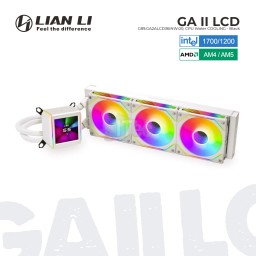 თხევადი გაგრილების სისტემა Lian Li G89.GA2ALCD36INW.00 GA II LCD White