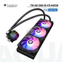 თხევადი გაგრილების სისტემა THERMALRIGHT AQUA ELITE 360 BLACK ARGB V3 Bulk