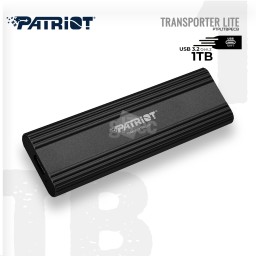 გარე მყარი დისკი Patriot PTPL1TBPECB TRANSPORTER Lite 1TB TYPE-C SSD Black