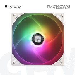 ქეისის ქულერი THERMALRIGHT TL-C14CW-S A-RGB PWM WHITE