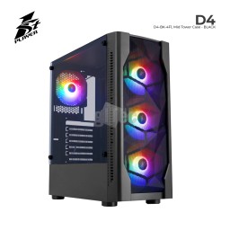ქეისი 1Stplayer D4-BK-4F1 Mid-Tower BLACK