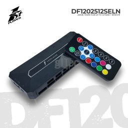 A-RGB კონტროლერი 1STPLAYER DF1202512SELN 12 Fans HUB + REMOTE CONTROLLER