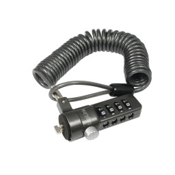 ნოუთბუქის ჩამკეტი: Logilink NBS004 Notebook security lock with combination Black