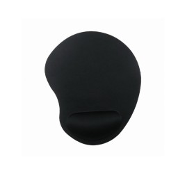 მაუს პადი: Gembird MP-ERGO-01 Mouse pad with soft wrist support Black-JUSTSHOP.GE-ზე