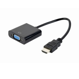 ადაპტერი: Gembird A-HDMI-VGA-04 HDMI to VGA adapter 0.15m Black-JUSTSHOP.GE-ზე