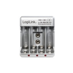 სამუხტი: Logilink PA0168 Battery Charger 4x AA or 4x AAA and 1x 9V battery