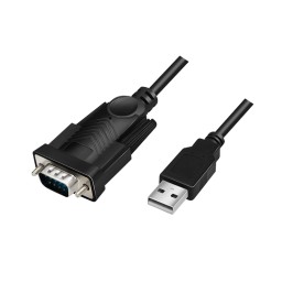 კაბელი: Logilink AU0048A USB 2.0 to Serial Cable Black 1.5 m