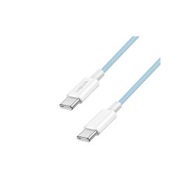 კაბელი: Logilink CU0350 USB-C to USB-C Cable 60W Nylon Blue 1m