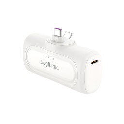 დამტენი: Logilink PA0349W 5000 mAh 2xUSB-C Quick Charge Function Power Bank White