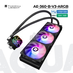 თხევადი გაგრილების სისტემა THERMALRIGHT AQUA ELITE 360 BLACK ARGB V3-JUSTSHOP.GE-ზე