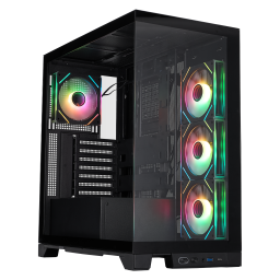 ქეისი 1STPLAYER Mi8 MI8-BK-3FC7R-1FC7 MID-TOWER BLACK