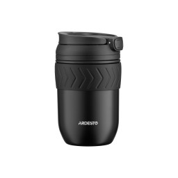 თერმოსი Ardesto Travel mug Cosy, 400ml, stainless steel, black-JUSTSHOP.GE-ზე