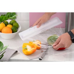 სამზარეულოს დისპენსერი Ardesto Kitchen foil and film dispenser Fresh, 33.6х9х5.5cm, plastic, white-JUSTSHOP.GE-ზე