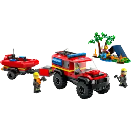 Constructor LEGO City Fire SUV with a rescue boat-JUSTSHOP.GE-ზე