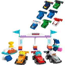 LEGO Constructor DUPLO Town F1 Team Race Cars & Drivers