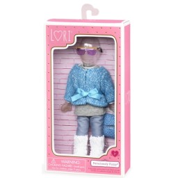 თოჯინის ტანსაცმელი LORI 6 DOLL FURRY COAT OUTFIT