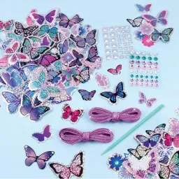 სტიკერების ნაკრები Make It Real Sticker Chic: Butterfly Bling