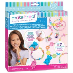 მძივების ნაკრები Make It Real Pop! Shake! Twist! DIY Bracelet Kit