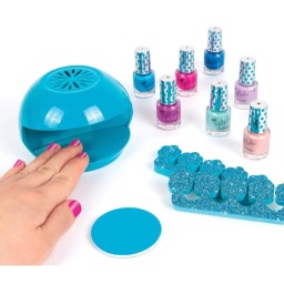 ფრჩხილის ლაქის ნაკრები Make It Real 3C4G Nail Studio Set Blue