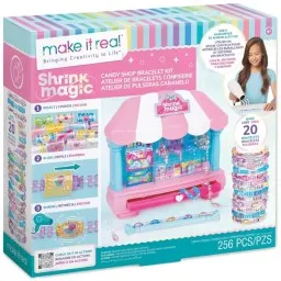 სამაჯურების ასაწყობი ნაკრები Make It Real Shrink Magic Candy Shop Bracelet Kit