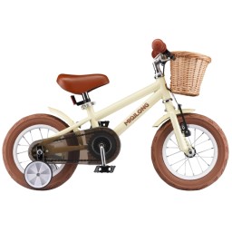 საბავშვო ველოსიპედი Miqilong Kids bicycle RM 12 beige-JUSTSHOP.GE-ზე