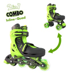როლიკები NEON COMBO SKATES (SIZE 34-37) GREEN 4L/13L/16L CL 4PK-JUSTSHOP.GE-ზე