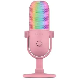 გეიმინგ მიკროფონი Razer gaming microphone Seiren V3 Chroma, Uni, RGB, USB-A, 2m, quartz-JUSTSHOP.GE-ზე